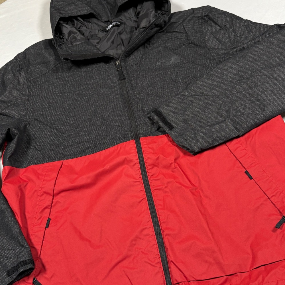 The North Face Millerton Jacket Men's XL Red Black Waterproof Rain Shell DryVent